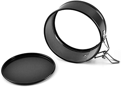 4 Pack Small Springform Cheesecakes Pan 4 Inch Mini 50Pcs Parchment Paper | Carbon Steel Cake Round Tins Leakproof Nonstick Removable Bottom Bakeware for Pie Pizzas and Quiches Baking Mold Set