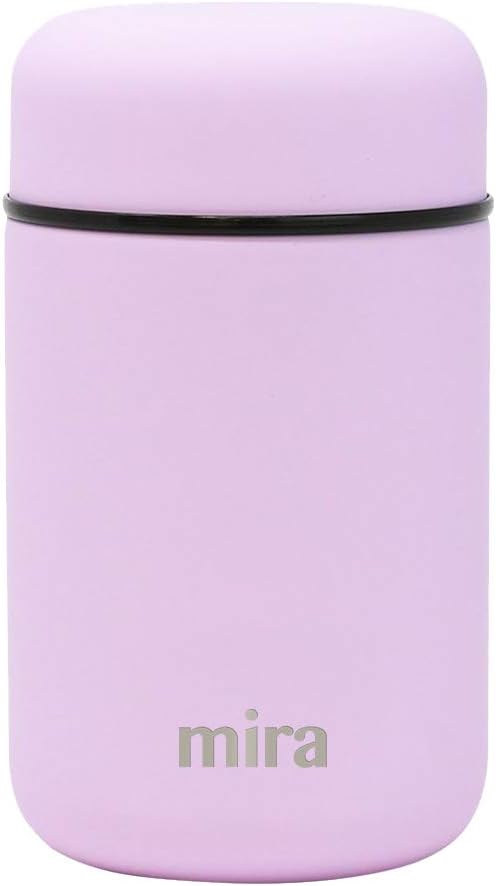 MIRA Insulated Food Jar Thermo for Hot Food & Soup, Compact Stainless Steel Vacuum Lunch Container f