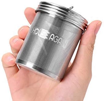 House Again Large Tea Infuser, Extra Fine Mesh Tea Strainers for Loose Tea, 18/8 Stainless Steel Tea