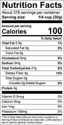 Organic 100% Whole Wheat Flour – 25 lb. bag