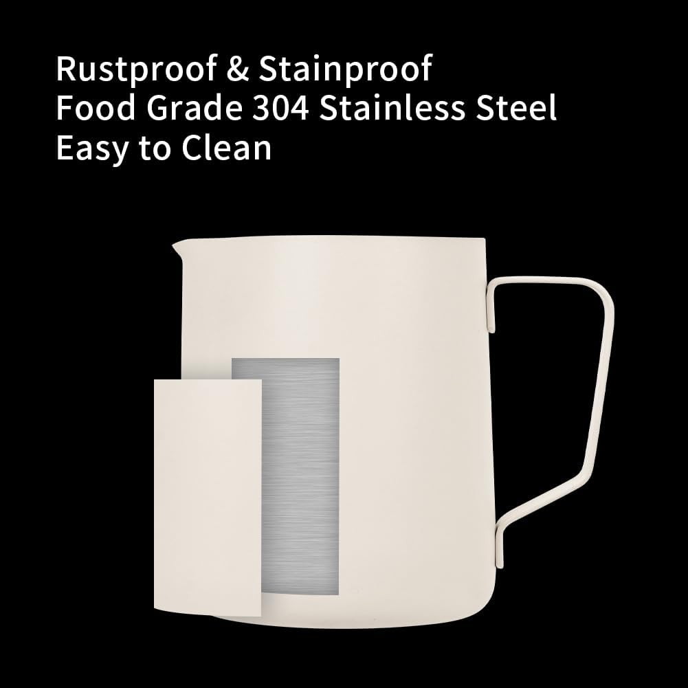 watchget 20oz Milk Frothing Pitcher Stainless Steel Espresso Steaming Jug