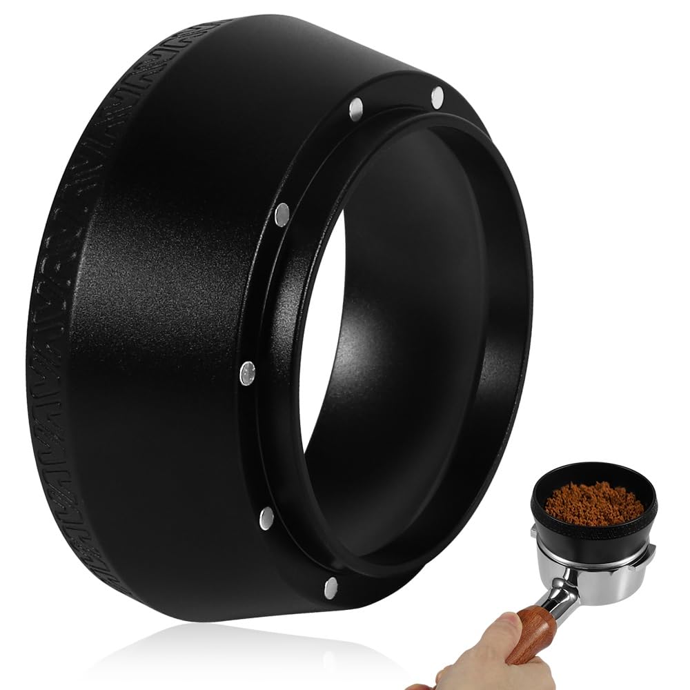 Magnetic Dosing Funnel, 53mm Espresso Dosing Funnel Aluminous Alloy Compatible with Breville 53mm Bo