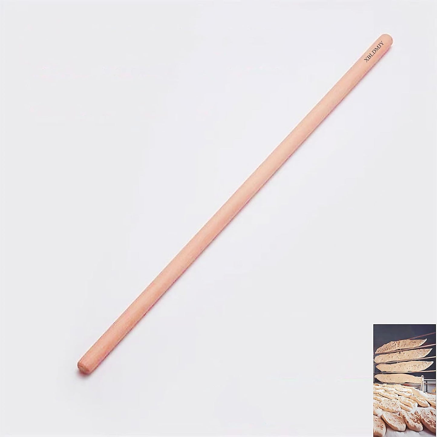 XBLDMJY Thin Rolling Pin (90 * 2cm),Suitable for large baking projects