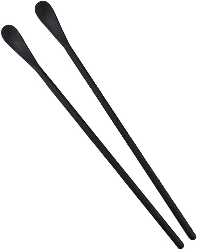 JASHII Black Matte Long Handle Spoon Cocktail Mixing Stirring Spoons3pcs