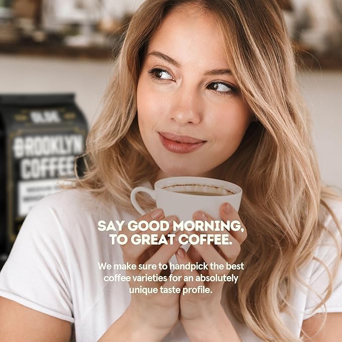 BROOKLYN COFFEE Whole Bean, House Blend Medium Roast (5lb) Balanced, Breakfast, Classic - Fresh Bulk Coffee Beans Roasted Weekly in NYC