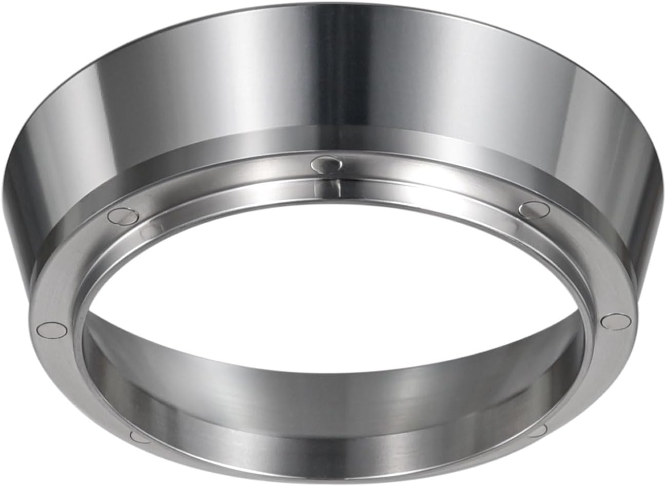 51mm Magnetic Dosing Funnel V2, MATOW Stainless Steel Espresso Dosing Ring with 8 Magnets Compatible