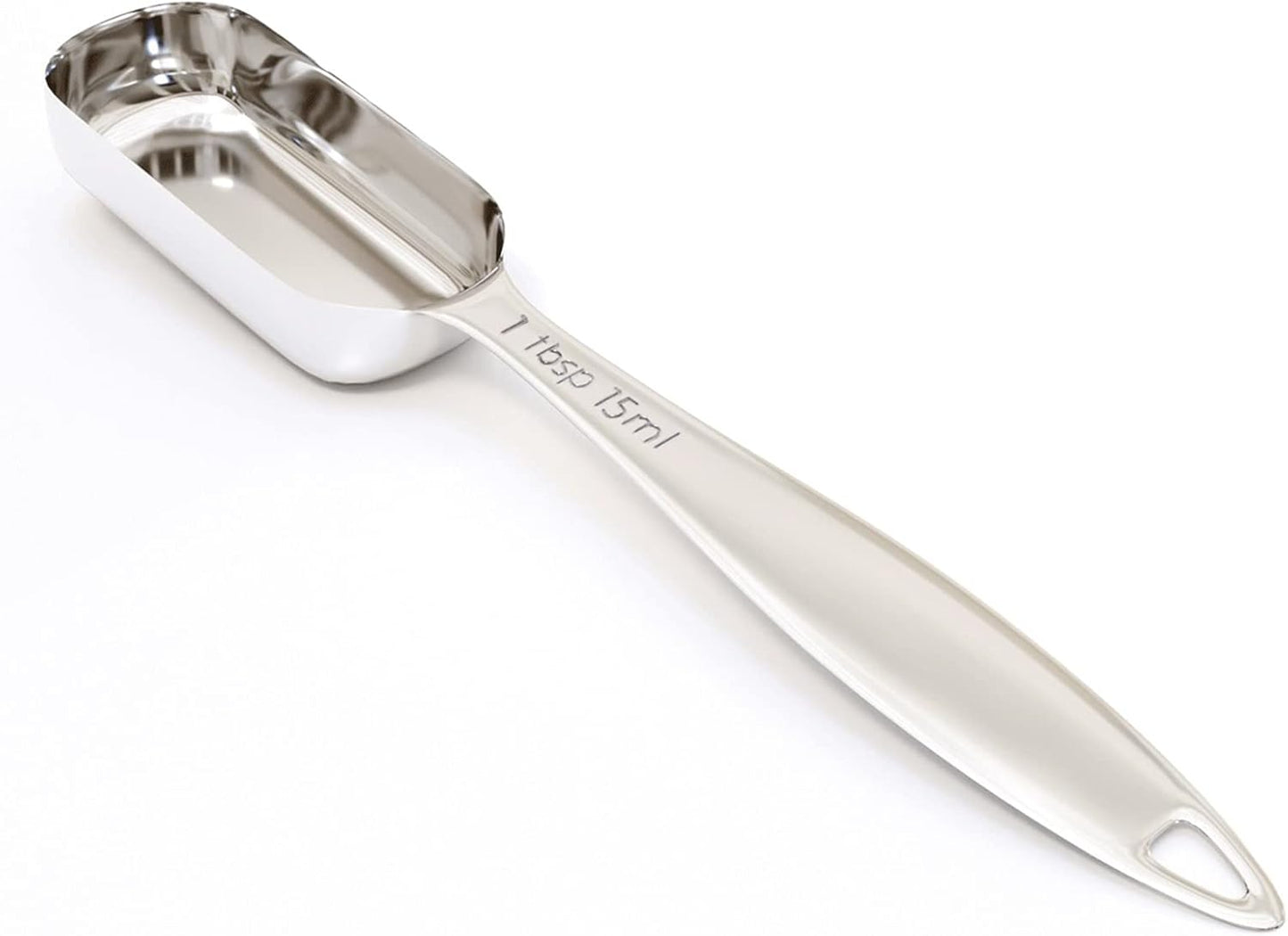 1PCS 1Tablespoon (1tbsp, 3tsp, 15ml, 1/2oz) Single Measuring Spoon, Individual Stainless Steel Long
