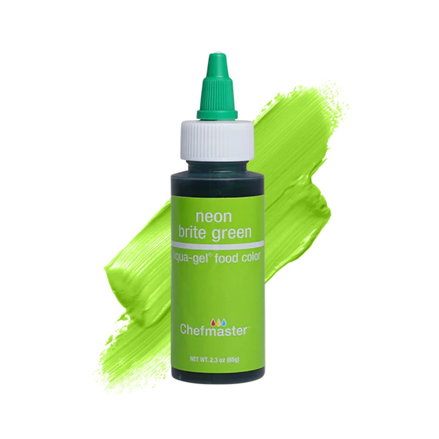 Chefmaster Neon Green Liqua-Gel® Food Coloring | Vibrant Color | Professional-Grade Dye for Icing, F