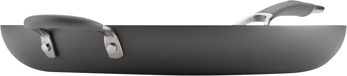 Circulon - 83906 Circulon Radiance Hard Anodized Nonstick Frying Pan / Fry Pan / Hard Anodized Skillet with Helper Handle - 14 Inch, Gray
