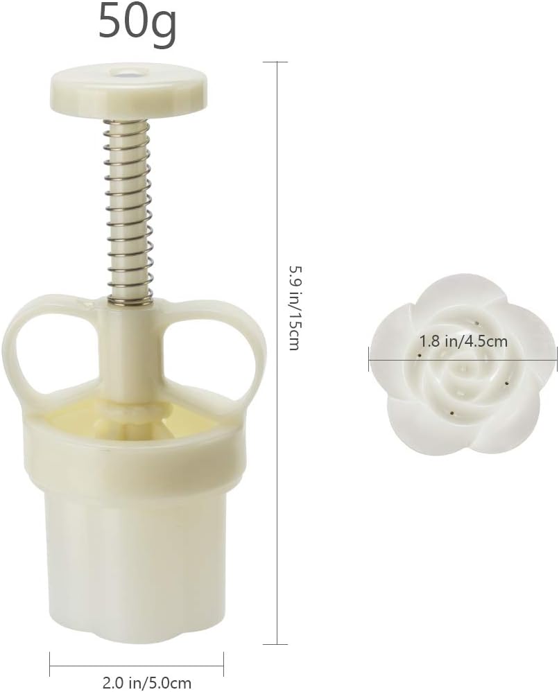 Cookie Stamp Mooncake Mold Set, Cookie Press Maker 50g Shaper