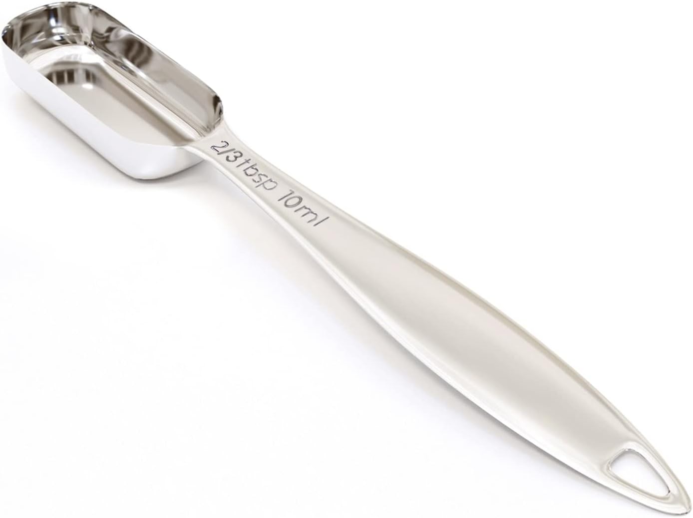 1PCS 2/3Tablespoon (2tsp, 10ml) Single Measuring Spoon, Individual Stainless Steel Long Handle Measu