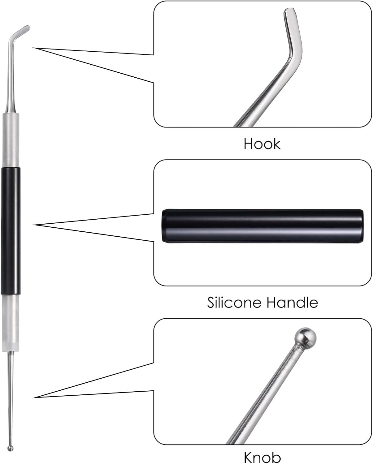 Latte Art Tools Set (3PCS), Coffee Art Pen Stainless Steel for Cappuccino & Espresso, Barista Latte Decorating Kit for Beginners, Home Cafe Coffee Accessories