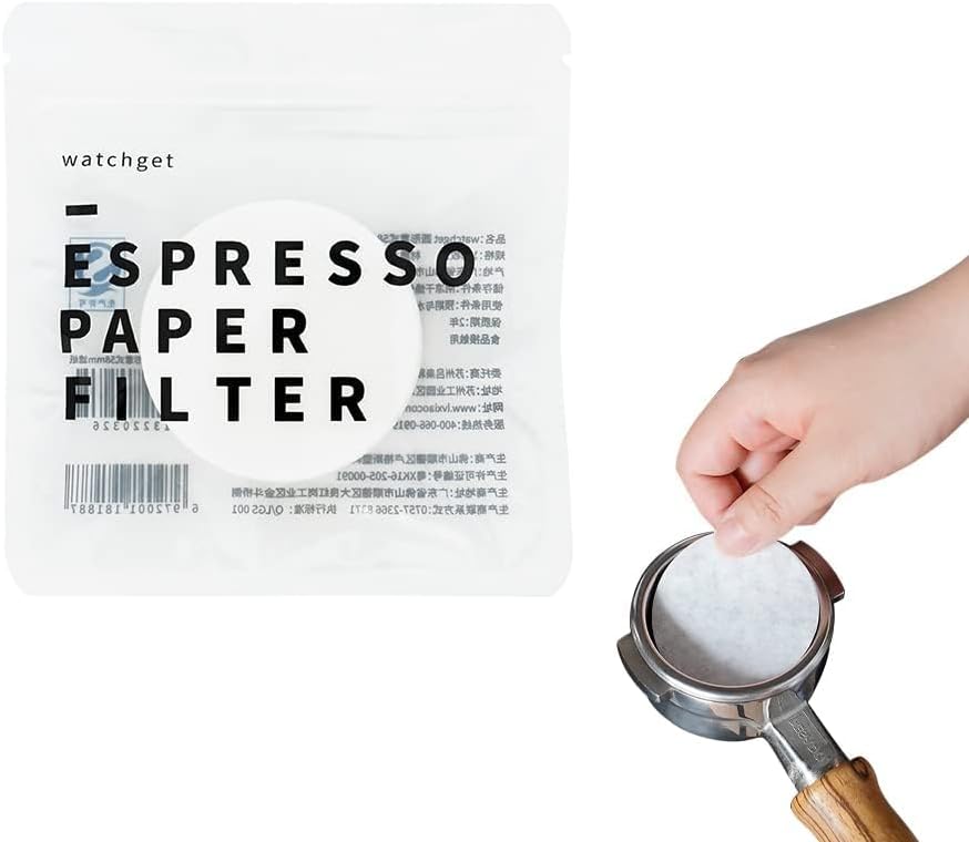 watchget 53mm Espresso Paper Filters - 1000 Pcs Unbleached Coffee Filter Papers for Espresso Machine