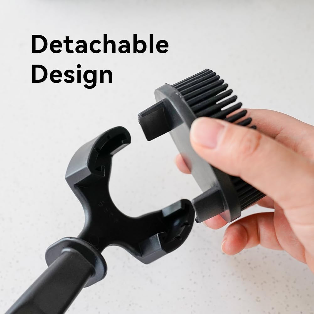 watchget 51mm Silicone Espresso Machine Cleaning Brush Grouphead Brush | 360° Deep Cleaning, Scratch-Free, Silicone Bristles for 51mm Group Head, Easy Clean, Professional Barista Tool
