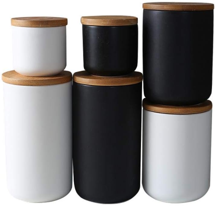 MilkyWay Food Storage Jar Ceramic Canisters With Airtight Seal Lid 27oz