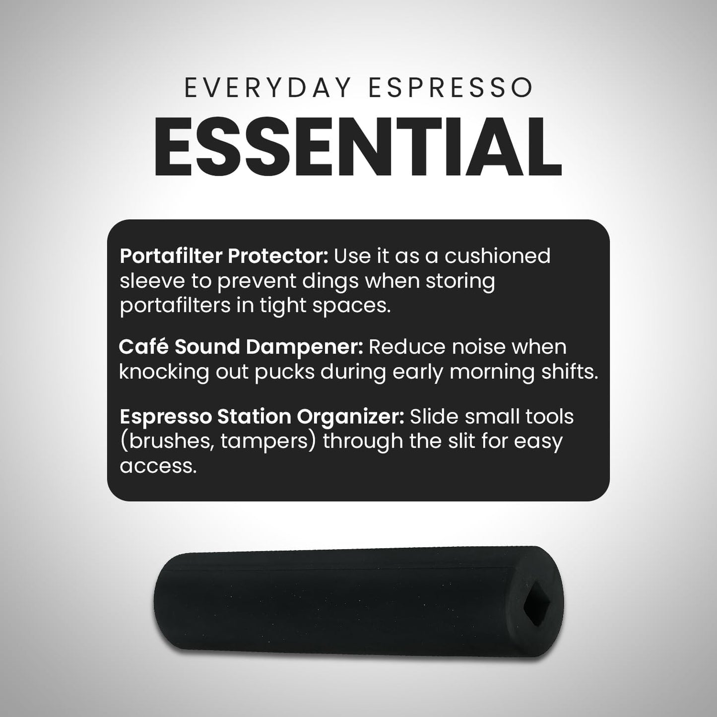 Rattleware 6.25 Inch Knock Box Bar Cover Rubber Espresso Replacement Sleeve