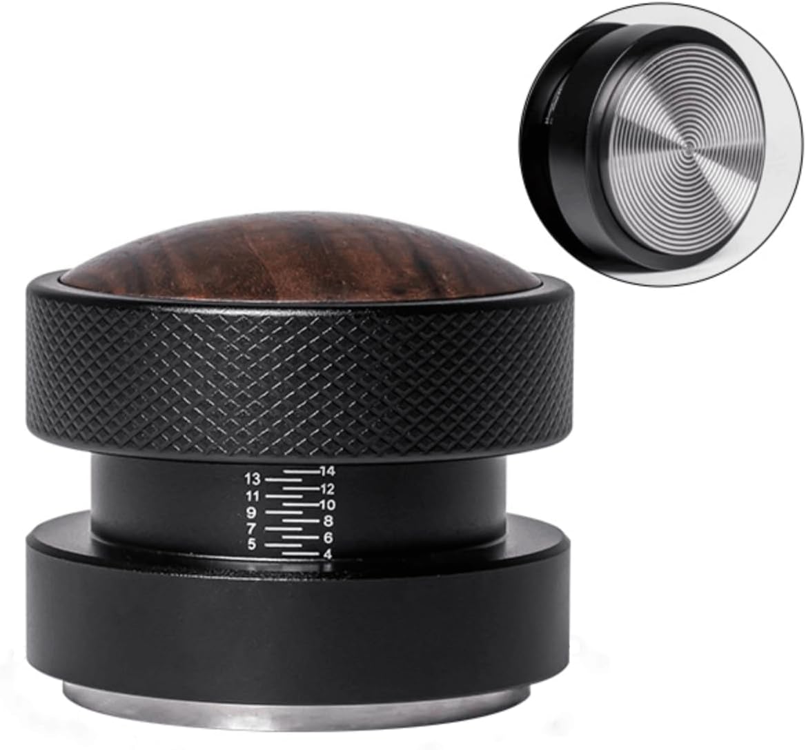 Espresso Tamper for 51mm Coffee Tamper with Spring Loaded Tamper,WDT Tool with Clear Memory Scale,St