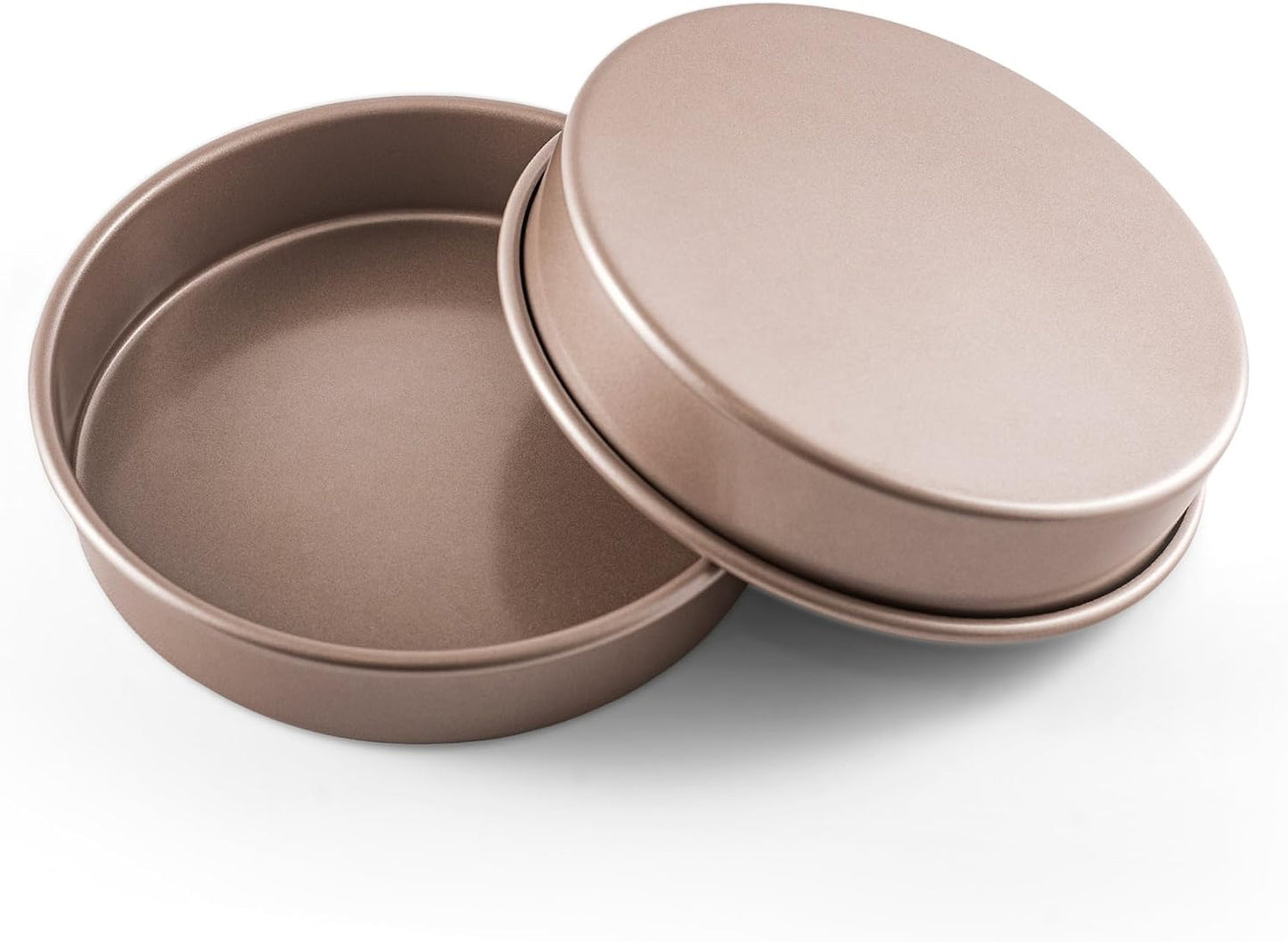 HAPPIELS 9 inch Raund Cake Pan 2 Pack Nonstick, PFOA & BPA Free