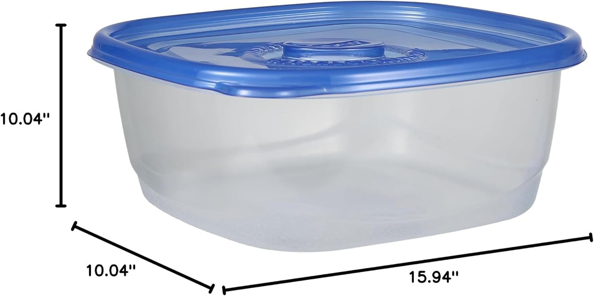 Glad GladWare Family Size Food Storage Containers, XL Square - Meal Container Holds up to 104 Ounces of Food - Lock Tight Seal, 3 Count - 3 Pack