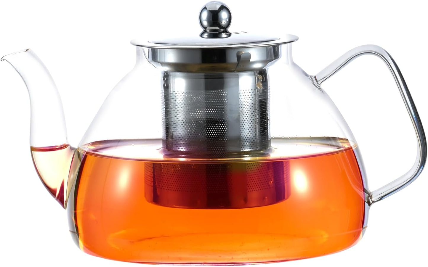 1200 ml/40 oz Glass Teapot with Infuser, Glass Tea Kettle Stovetop,Tea Pot with Infusers for Loose Tea, Tea Maker Gift