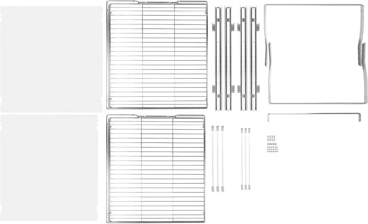 VEVOR 2 Tier 20"Wx21.2"Dx15.2"HPull Out Cabinet Organizer, Heavy Duty Slide Out Pantry Shelves, Steel Roll Out Drawers, Sliding Drawer Storage for Home, 21.5"Wx22.5"Dx19"H Install Size for Cabinet