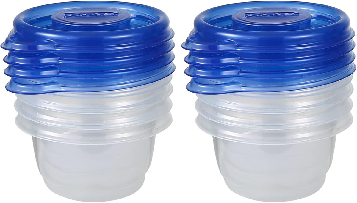 Glad GladWare Mini Round Food Storage Containers, 4 Oz, 8 Count, 12-Pack