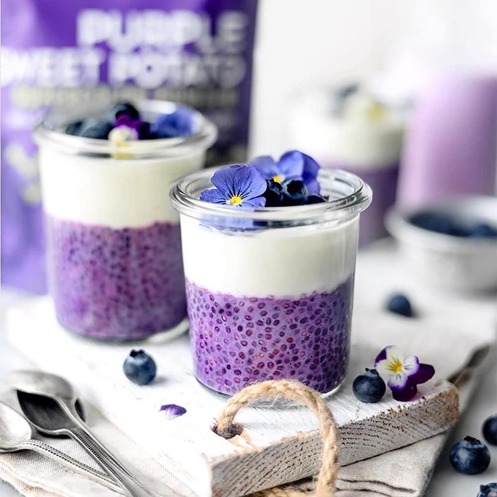 Suncore Foods Purple Sweet Potato Powder 16oz | Gluten Free | Vegan | Natural Purple Food Coloring, For Baking, Sourdough, Frosting, Desserts, Smoothies, Milk Tea, Boba, Non-GMO, Resealable Pouch