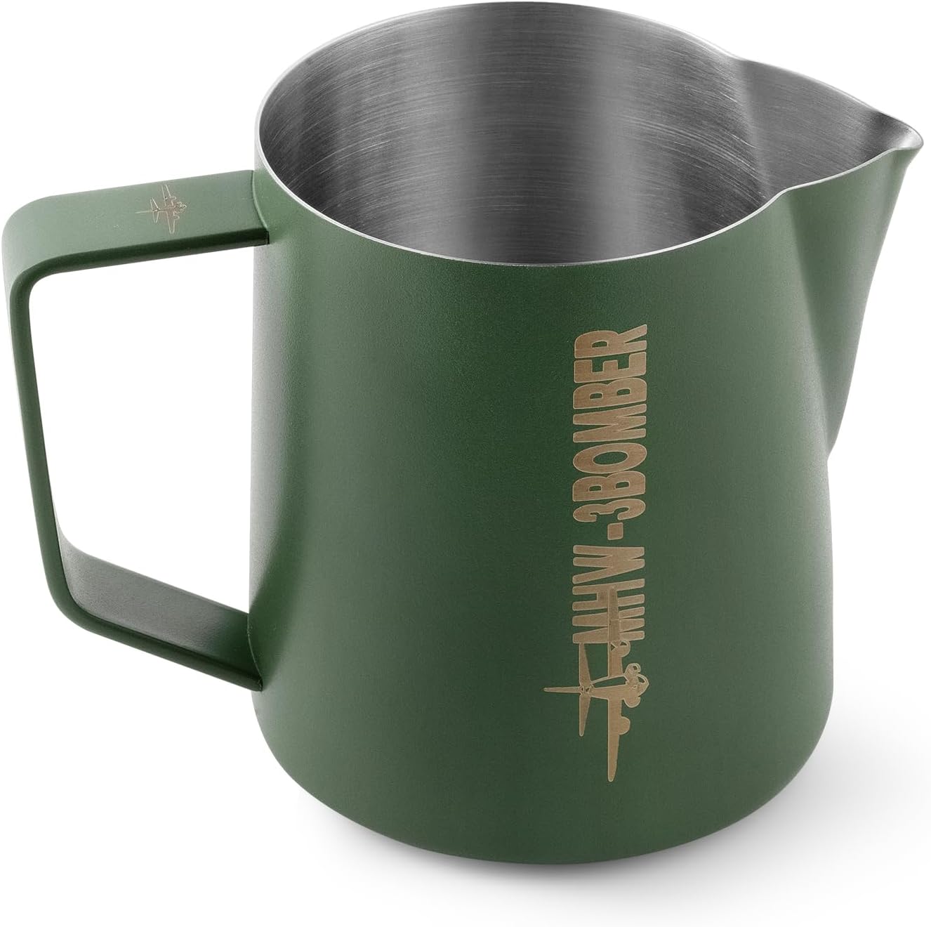 MHW-3BOMBER Milk Frothing Pitcher 16.9oz/500ml Espresso Steaming Pitcher Stainless Steel Frothing Cu