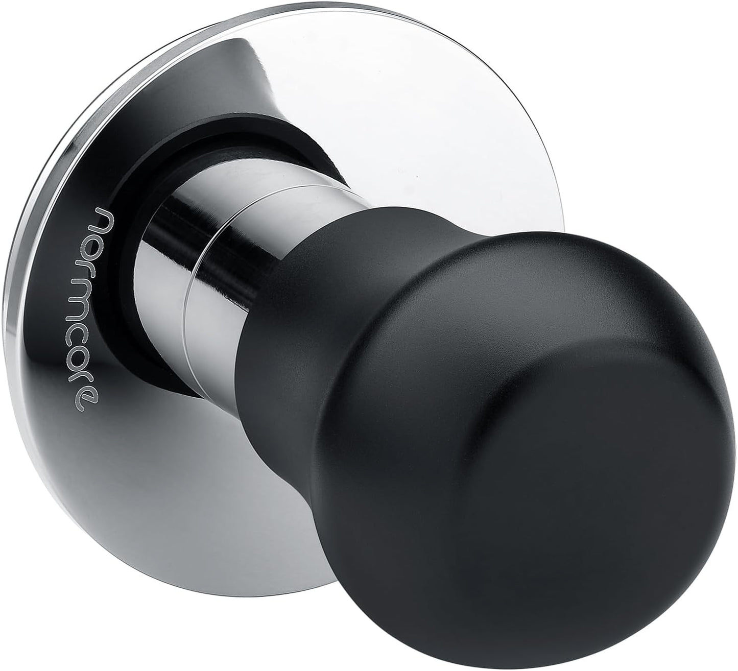 Normcore 57.5mm Coffee Tamper V4.1 Mini, Spring-Loaded with Click Feedback, 304 Stainless Steel Flat Base, Compatible with Lelit Anna Portafilter, Black
