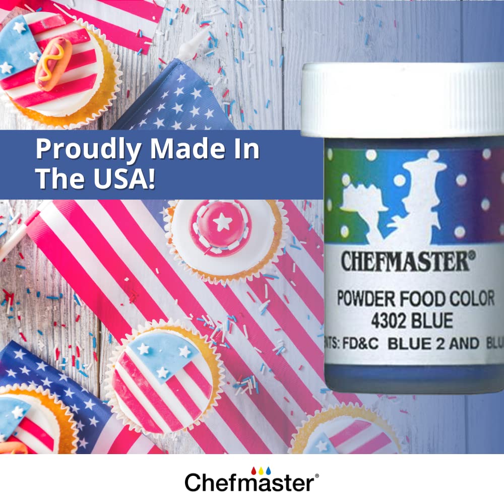 Chefmaster Orange Dry Powder Candy Color | Vibrant Shades | Chocolate, Macarons, Fondant | Decorating | Professional-Grade Dye | Easy-to-Use | Manufactured in USA | 3 grams
