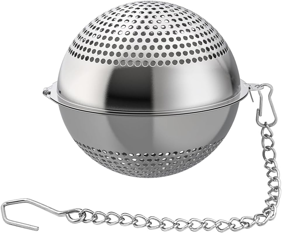 Food Grade 304 Stainless Steel Mesh Tea Ball 2.1 Inch Tea Infuser Strainer Filter Diffuser for Loose