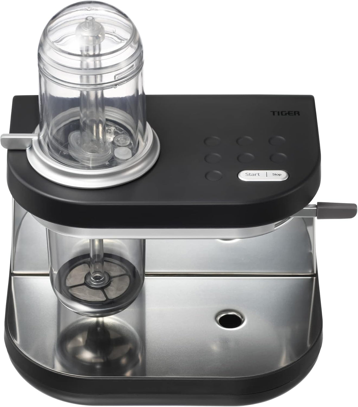 Tiger Siphonysta Siphon Coffee Maker | Single Serve Coffee Machine with Automatic Siphon Brewing | 9 Flavor Settings | Vacuum Brew Technology | Made in Japan | 10 oz | Black