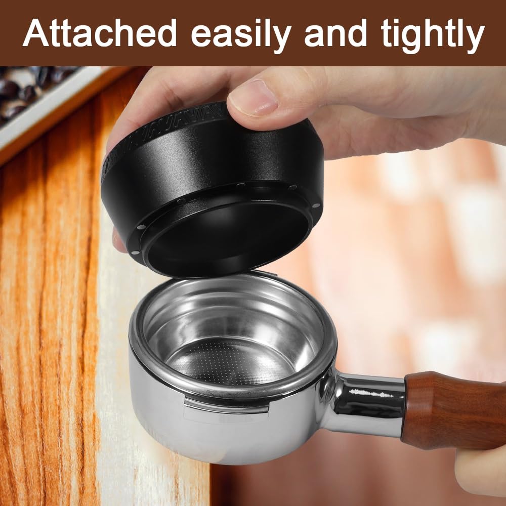 Magnetic Dosing Funnel, 53mm Espresso Dosing Funnel Aluminous Alloy Compatible with Breville 53mm Bottomless Portafilter