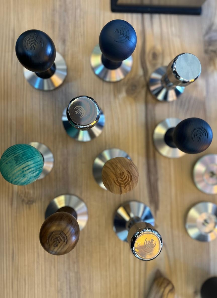 VIA CREMA Coffee Tamper 51 mm Espresso Tamper | Calibrated, Stainless Steel, Coffee Machine Accessories