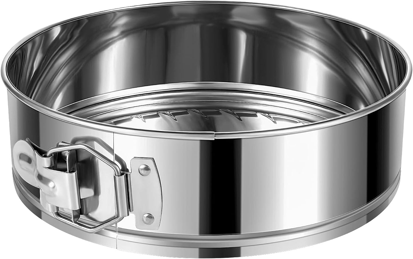 10 Inch Springform Cake Pan, Stainless Steel Springform Pans, Leakproof & Nonstick Cheesecake Pan wi