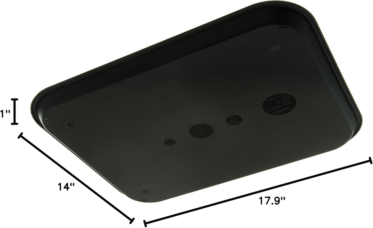 Carlisle Cafe Tray, Fast Food Restaurant Tray, 14 x 18, 1 Count, Black
