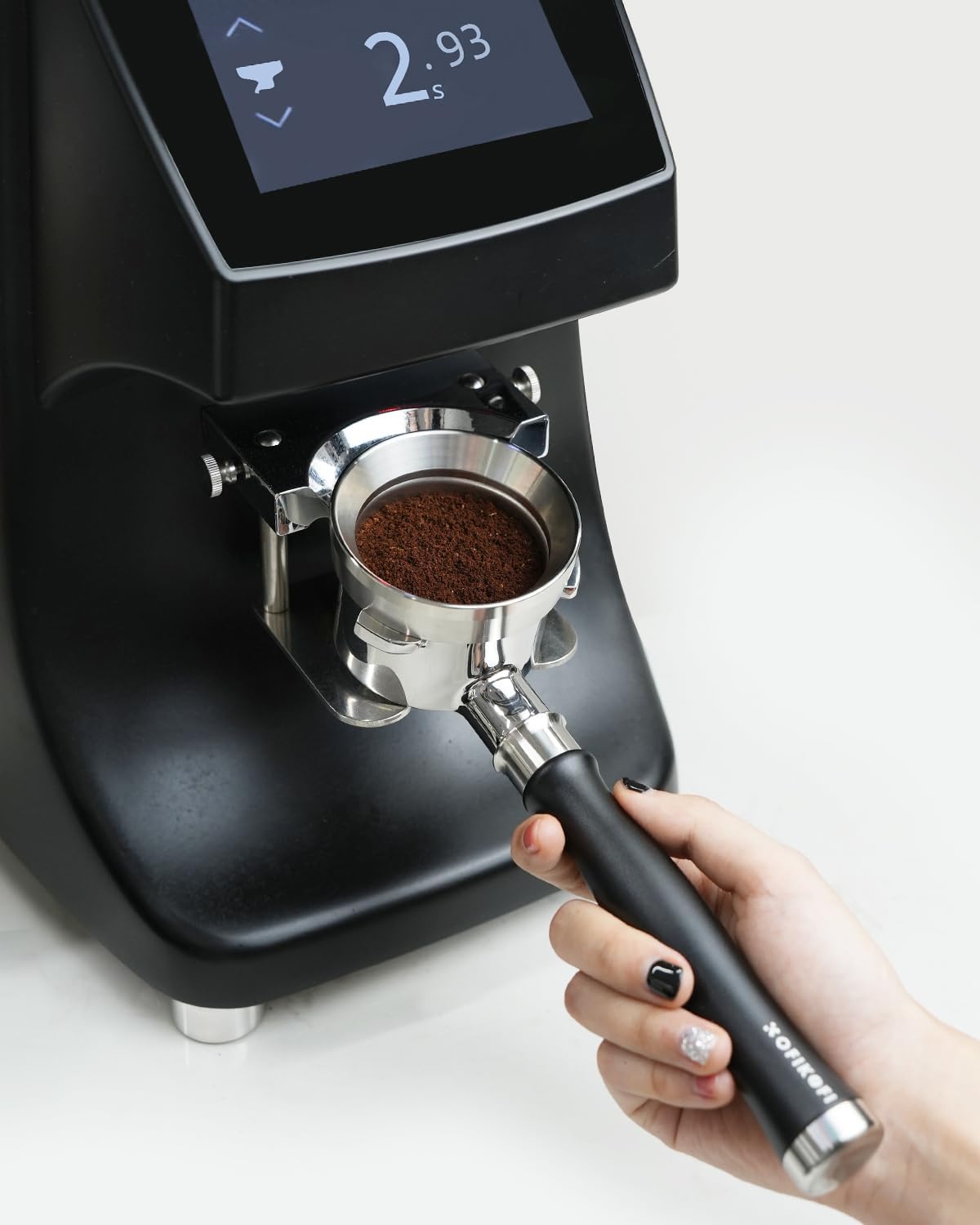58mm Bottomless Portafilter For E61, Flair 58, ECM, Rocket, Sanremo, Synesso, Slayer, VBM Espresso Machine, 2 Ears Bottomless Naked Espresso Portafilter with 18g Filter Basket and Puck Screen