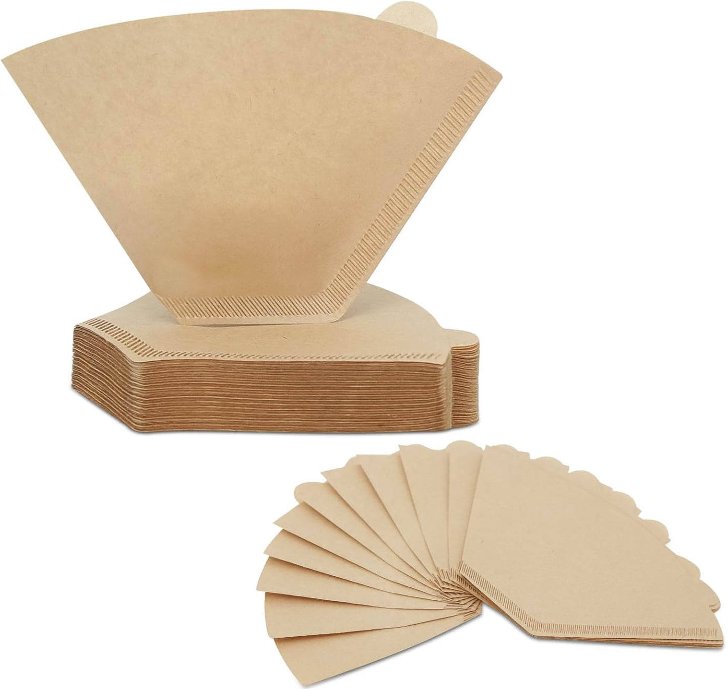 Coffee Filters 4 Cone Paper, 100 Count Unbleached-Disposable Pour Over Coffee Filter for Drip Coffee