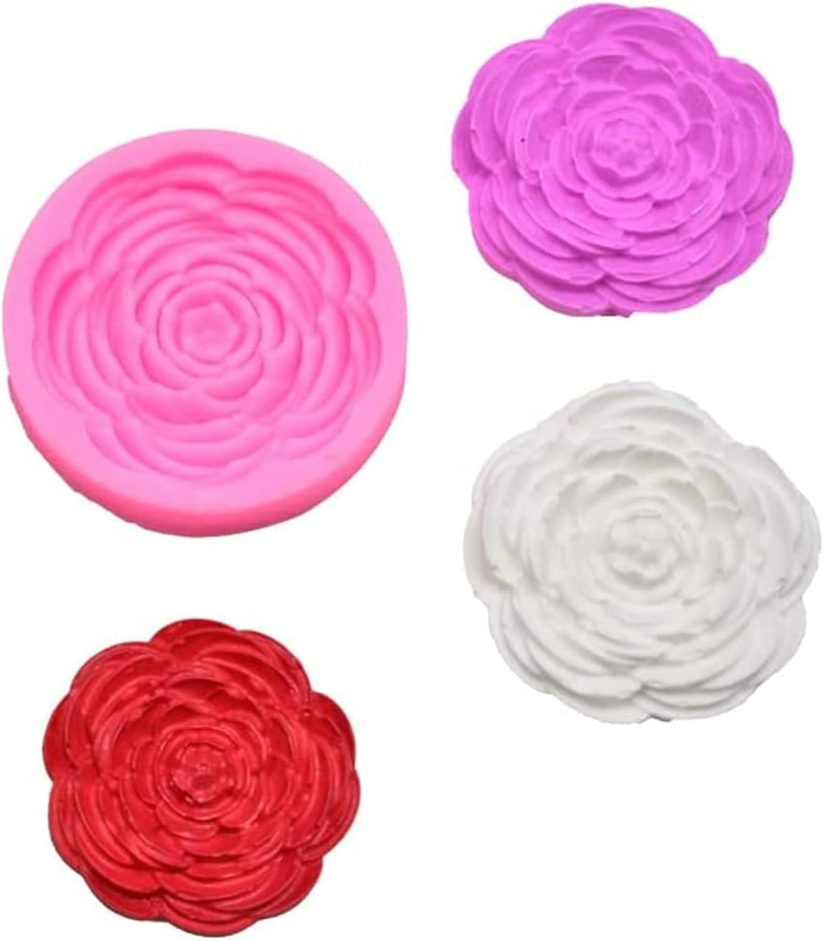 9 Pcs Flowers Fondant Molds Silicone for Cupcake Dessert | Chocolate Jelly Cookie Decor, Jewelry, Pastry, Handmade Soap Mould Candy Making