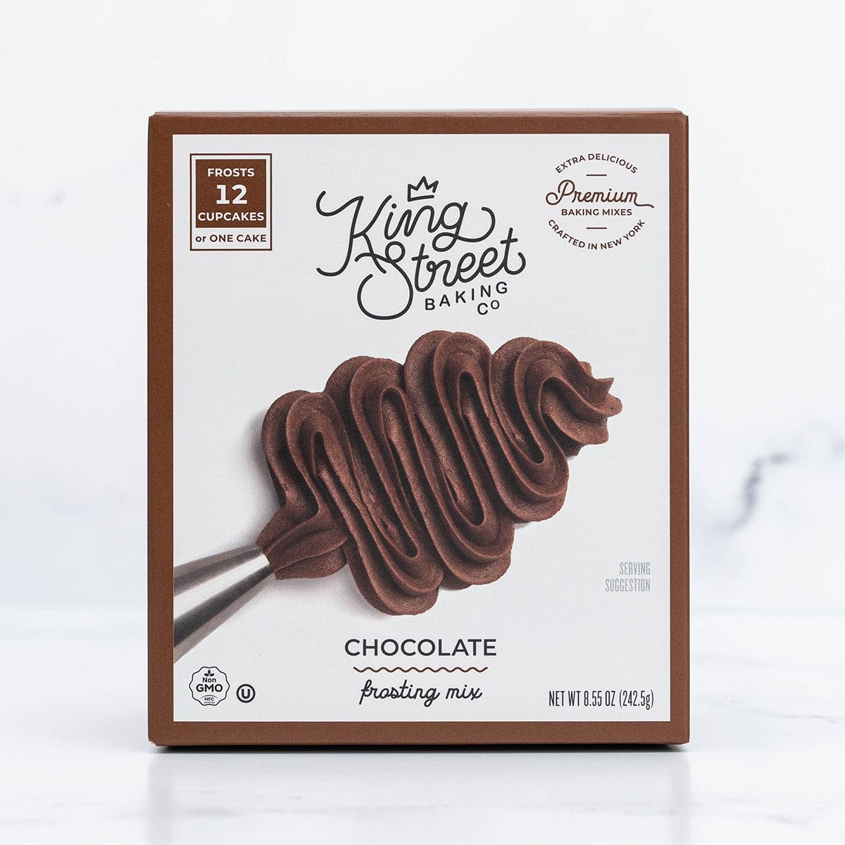 King Street Baking Co Chocolate Frosting Mix: 3 Pack - 4 Ingredient Icing for Cake - Real Cocoa