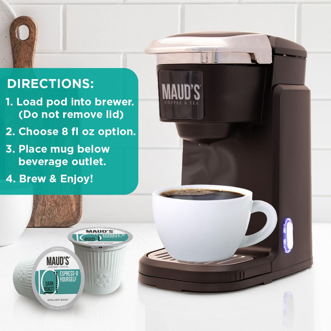Maud's Espresso Dark Roast Coffee Pods, 18ct