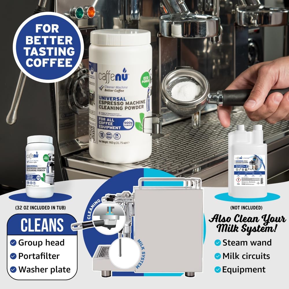 Coffee Machine Cleaner Powder 900G / 31 oz. Essential part of your Barista Accessories. Espresso Machine Cleaner. Coffee