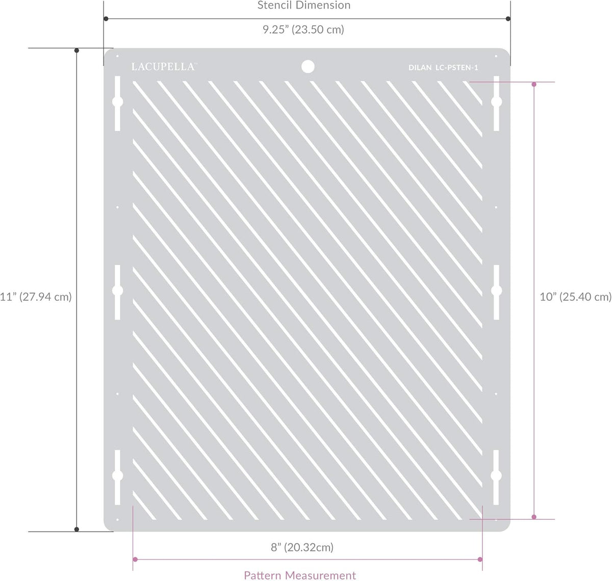 Cake Decorating Stencil for Tall Buttercream Cake, Royal Icing, Ganache, Paint, Airbrush (ALETTE)