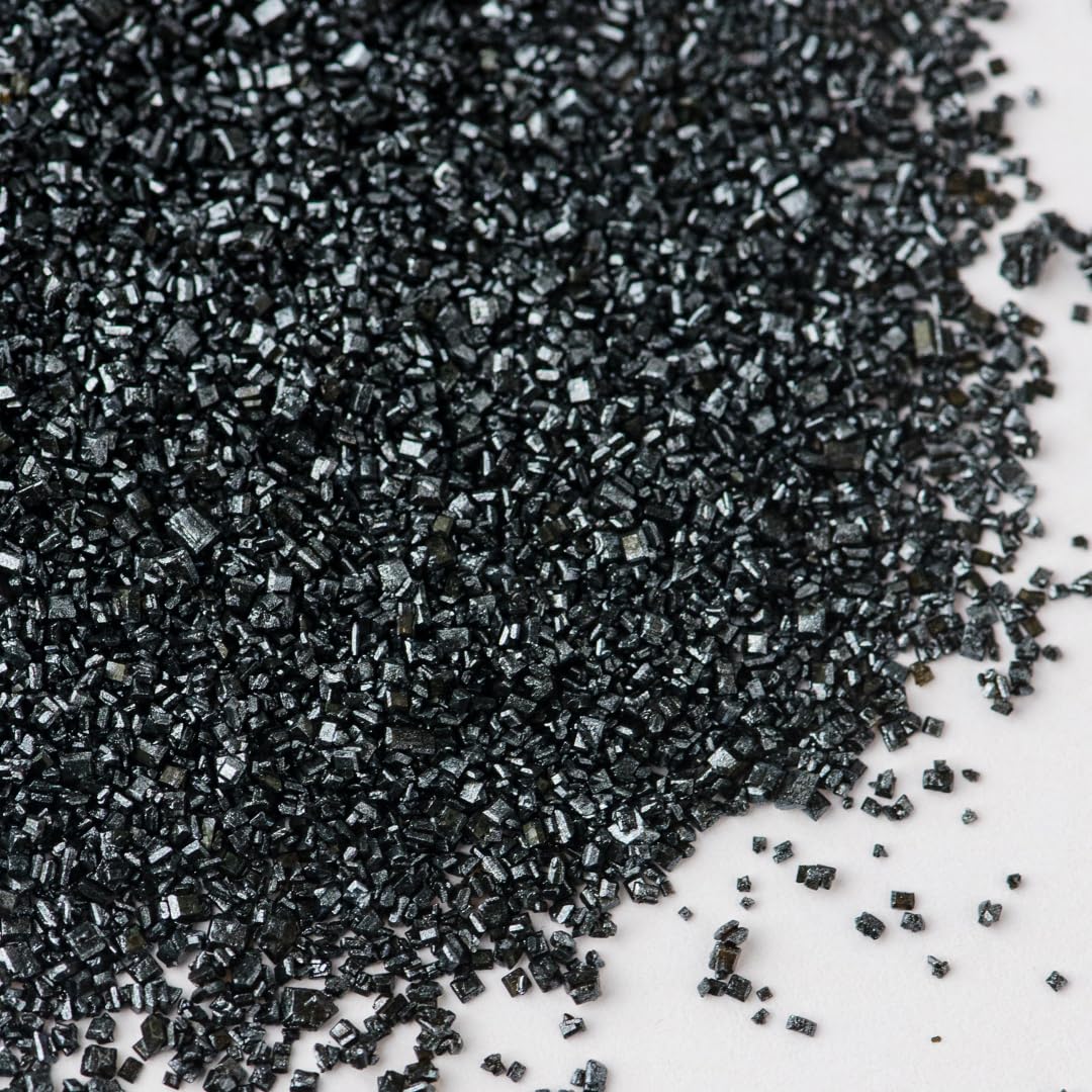 Sweets Indeed Black Sanding Sugar Crystals for Baking & Decorating, 5.11 oz