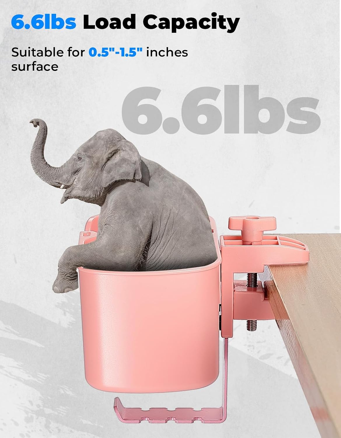 KEMIMOTO 3-in-1 Desk Cup Holder and Headphone Hanger, Fits 18-32 oz Cups