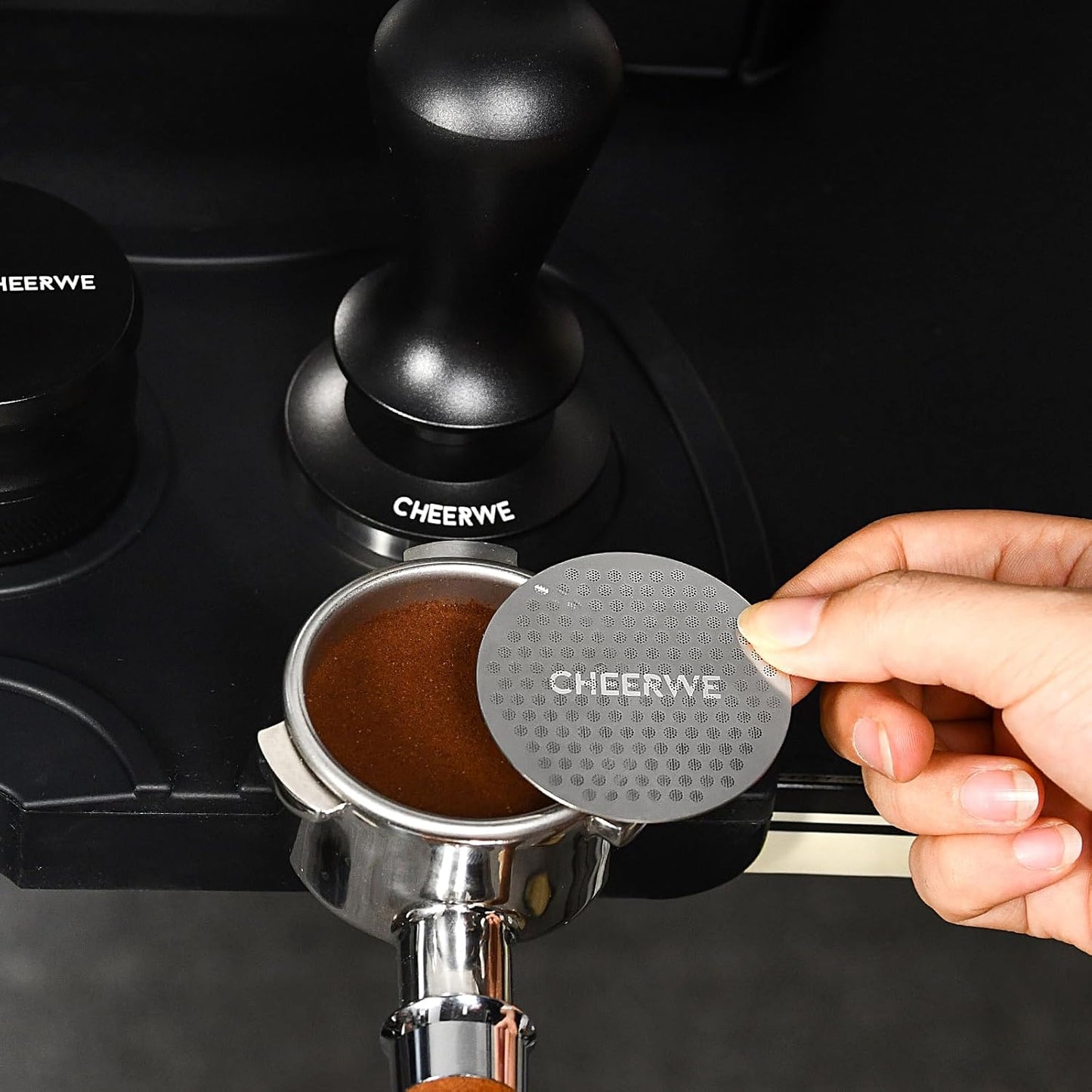 Puck Screen for 53mm Portafilter, Reusable Mesh Coffee Filter for Espresso Portafilter Filter Basket 1.7mm Thickness, 304 Stainless Steel
