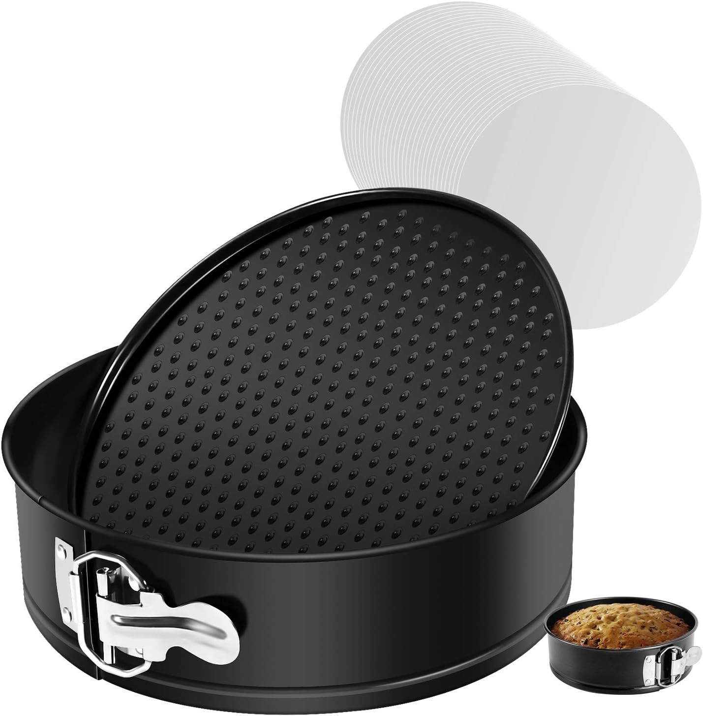 9 Inch Springform Pan Nonstick - Cheesecake Pan with Removable Bottom/Leakproof - Round Cake Pan wit