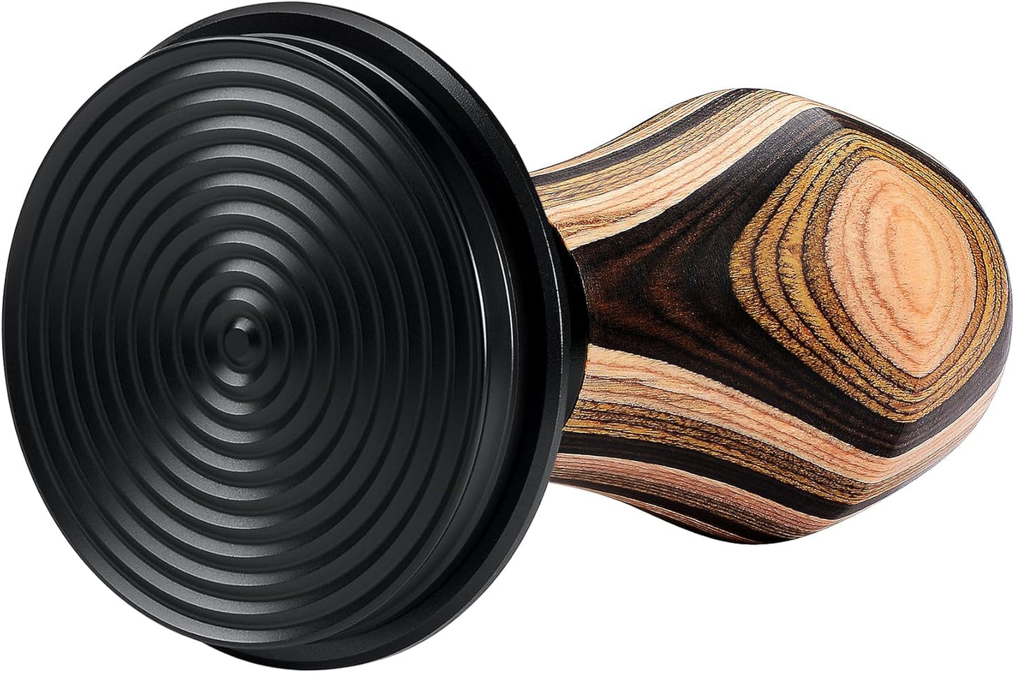 Normcore 51mm Coffee Tamper V4, Spring Loaded Tamper with Titanium PVD Coating Ripple Base, Espresso Tamper Fits 51 mm Portafilters, Colorful Wood Handle