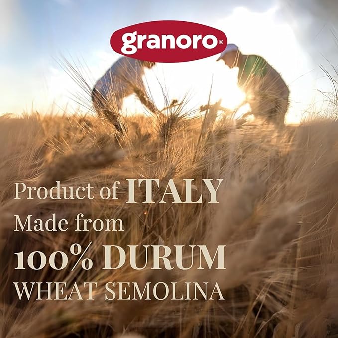 Granoro Dedicato Ditali Lisci #58 - Authentic Italian Pasta, Made from 100% Puglia Durum Wheat Semolina, Non-GMO, Vegan, 1 lb Bags (Pack of 2)