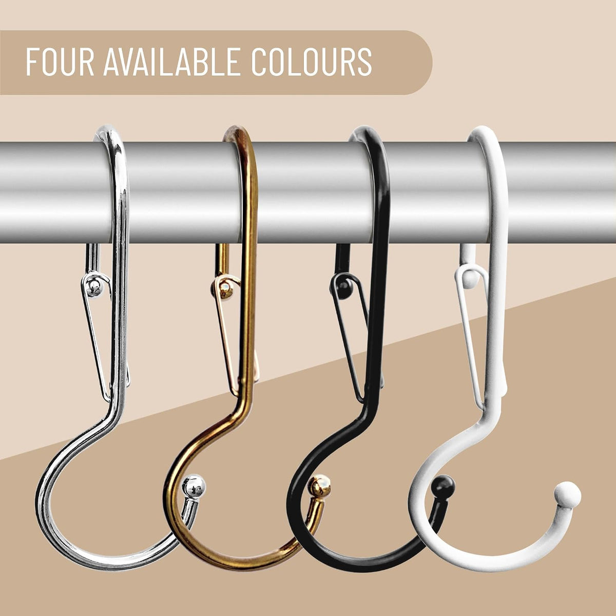 6 Purse Hanger for Closet. Tote Hanger. S-Shaped Hooks S Hooks Twist Design. Anti Drop S-Shaped Hook for Hanging Handbags with Safety Buckle to Prevent Falls. Heavy Duty. (Black, Twisted)